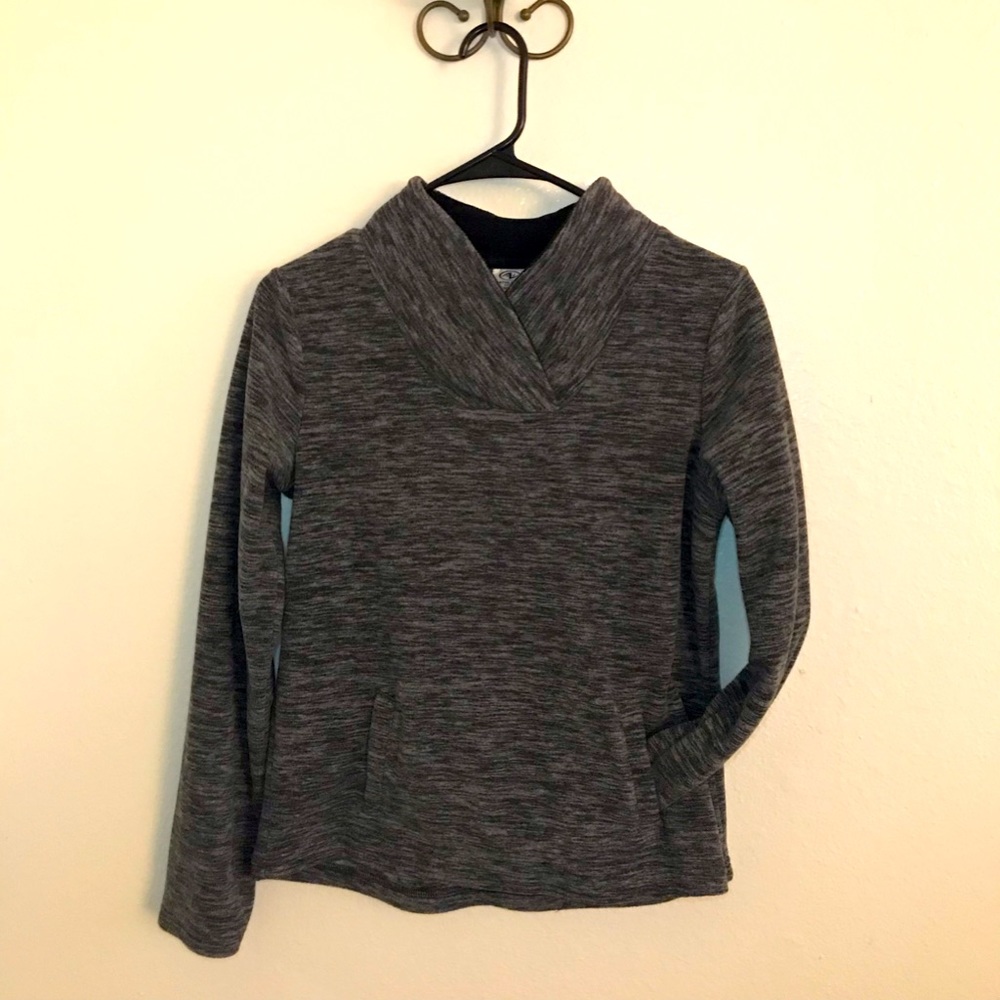 Athletic Works V-Neck Sweatshirt - Charcoal Grey - SIZE XL